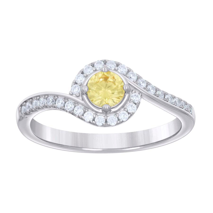 925 Sterling Silver Cz Ring S6-S9