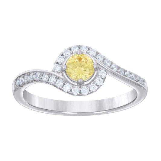 925 Sterling Silver Cz Ring S6-S9