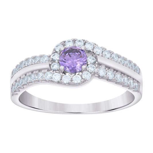 925 Sterling Silver Cz Ring S6-S9