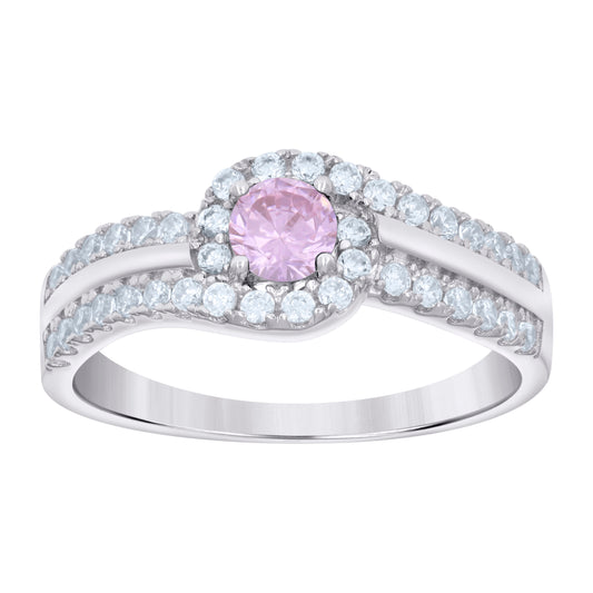 925 Sterling Silver Cz Ring S6-S9