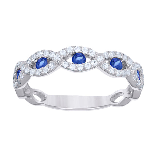 925 Sterling Silver Cz Ring S6-S9