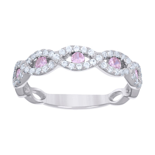 925 Sterling Silver Cz Ring S6-S9