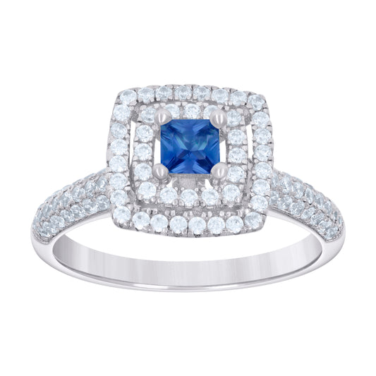 925 Sterling Silver Cz Ring S6-S9