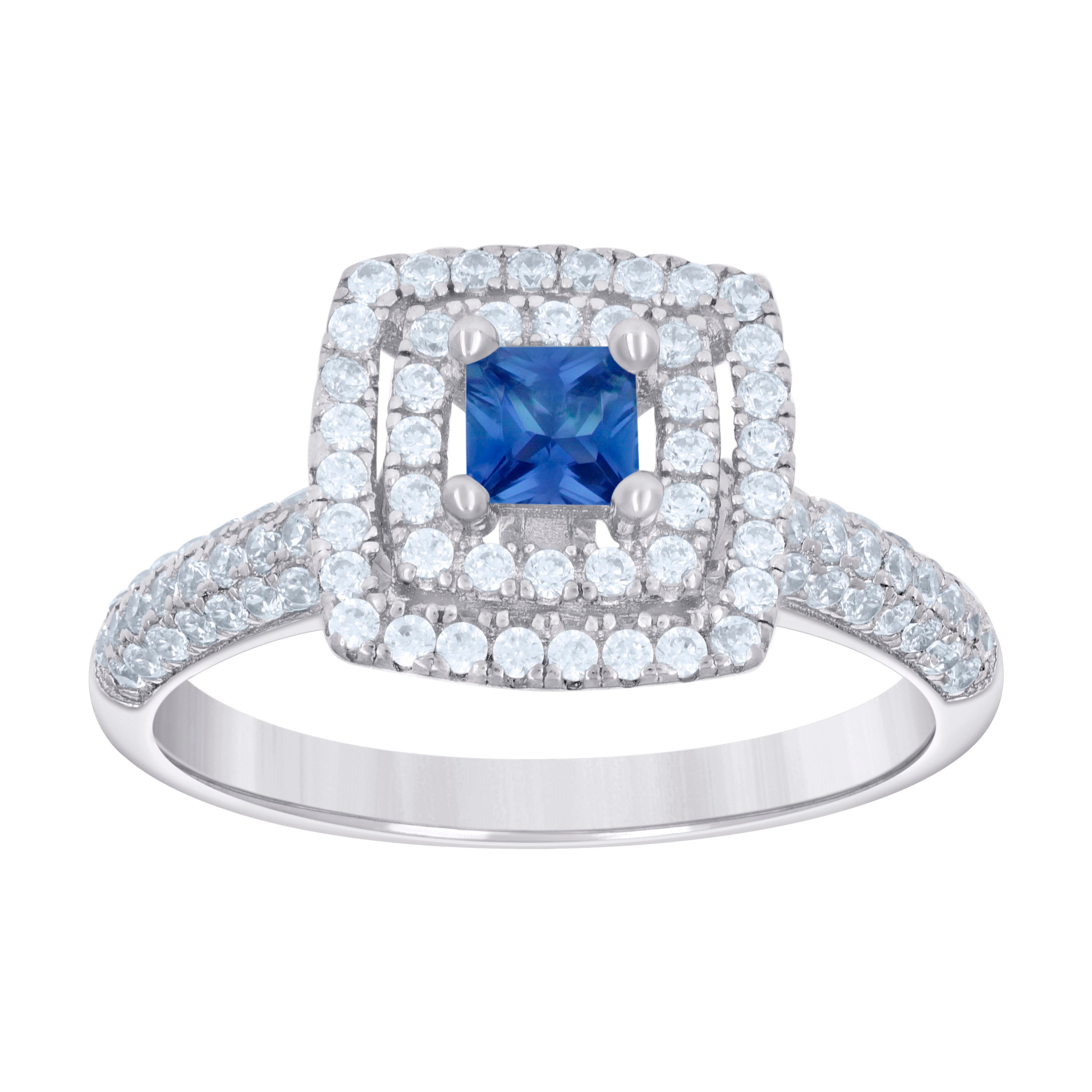 925 Sterling Silver Cz Ring S6-S9