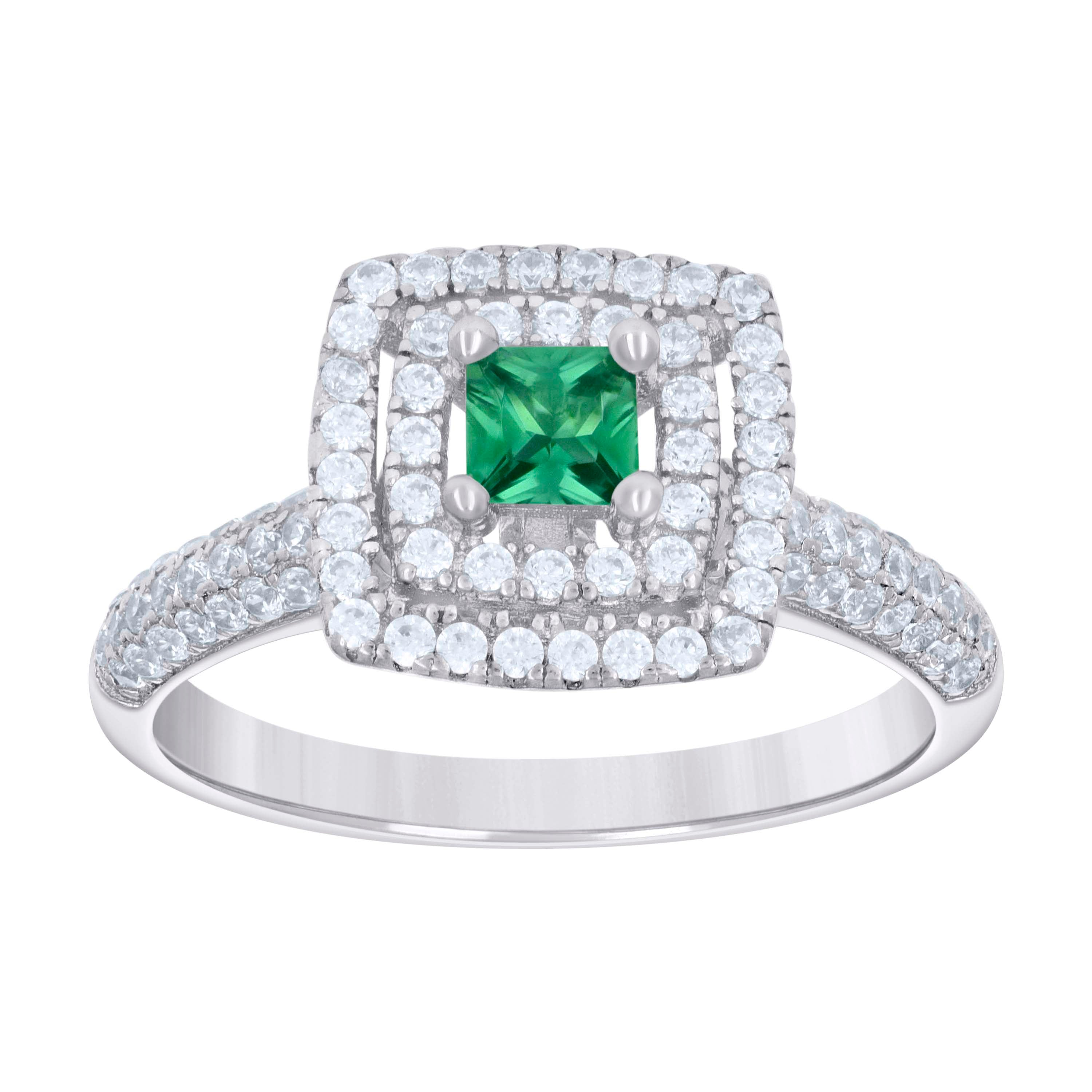 925 Sterling Silver Cz Ring S6-S9