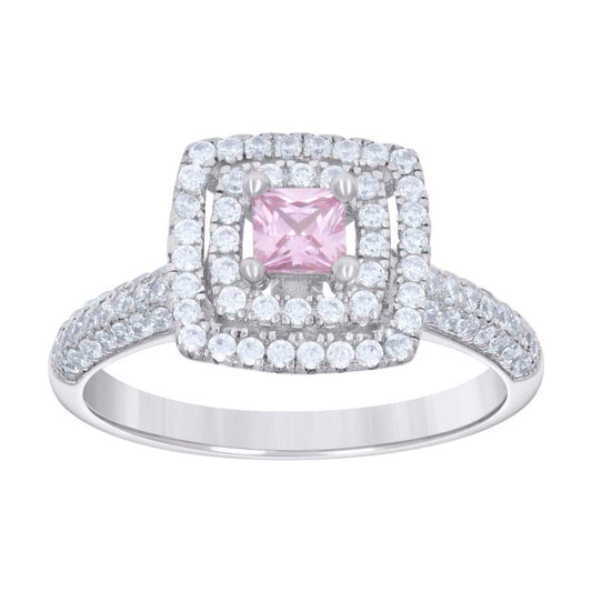 925 Sterling Silver Cz Ring S6-S9