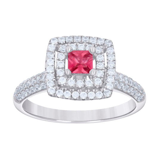 925 Sterling Silver Cz Ring S6-S9