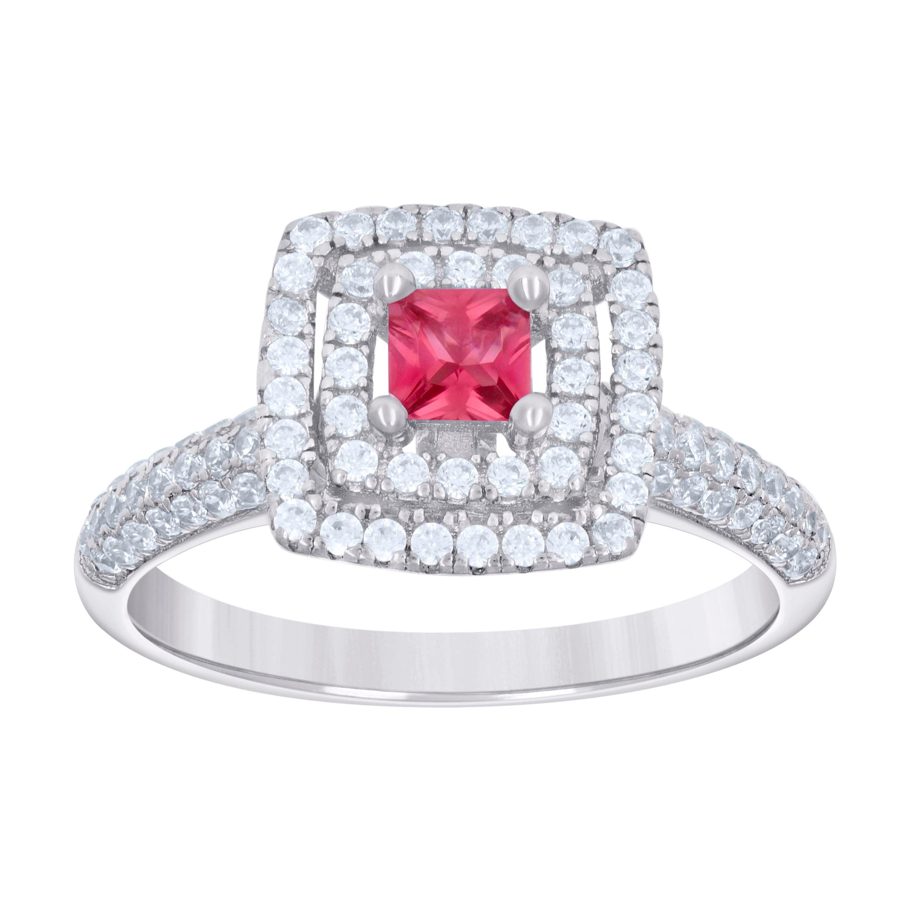 925 Sterling Silver Cz Ring S6-S9