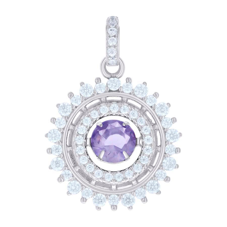 925 Sterling Silver Cz Pendant
