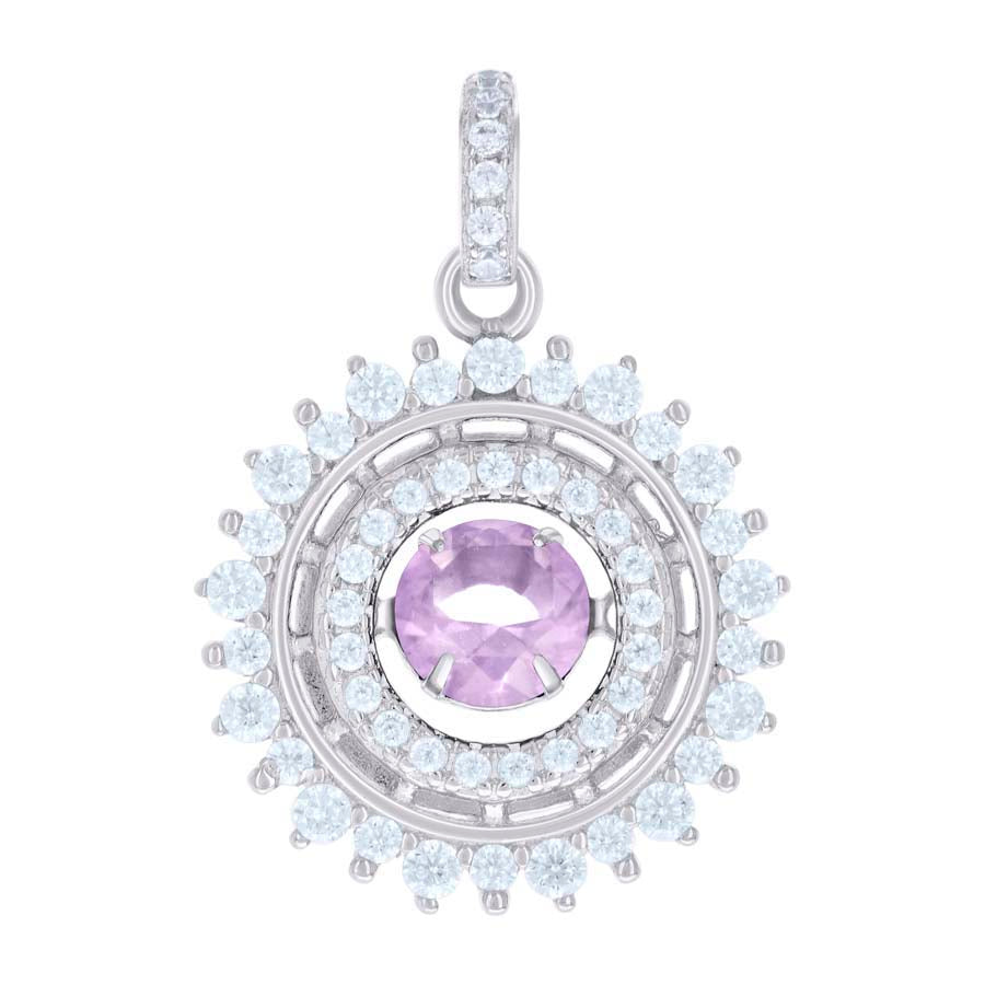 925 Sterling Silver Cz Pendant