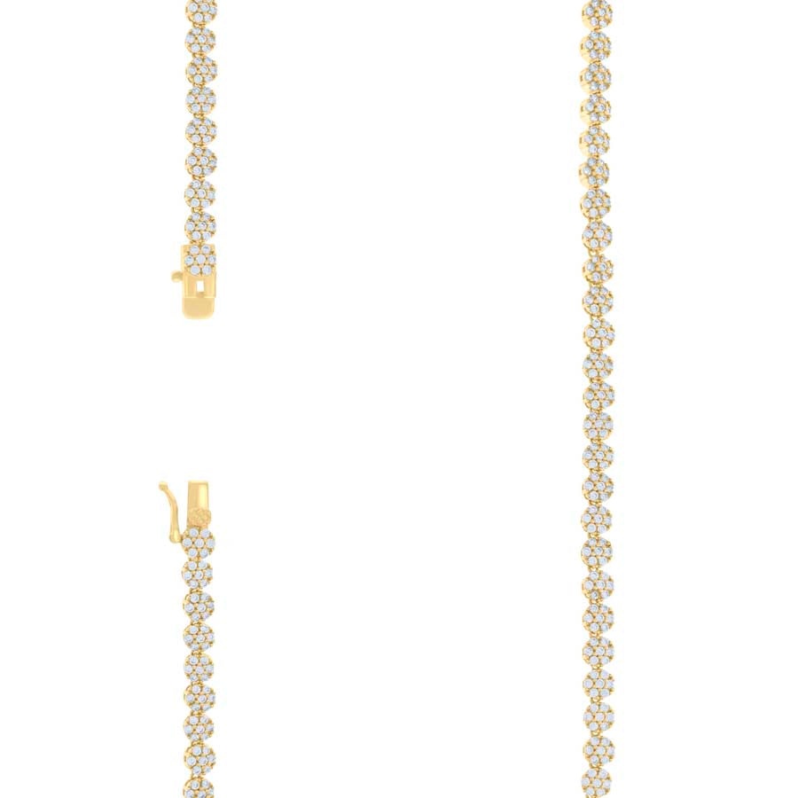 925 Sterling Silver Cz Necklace 16"