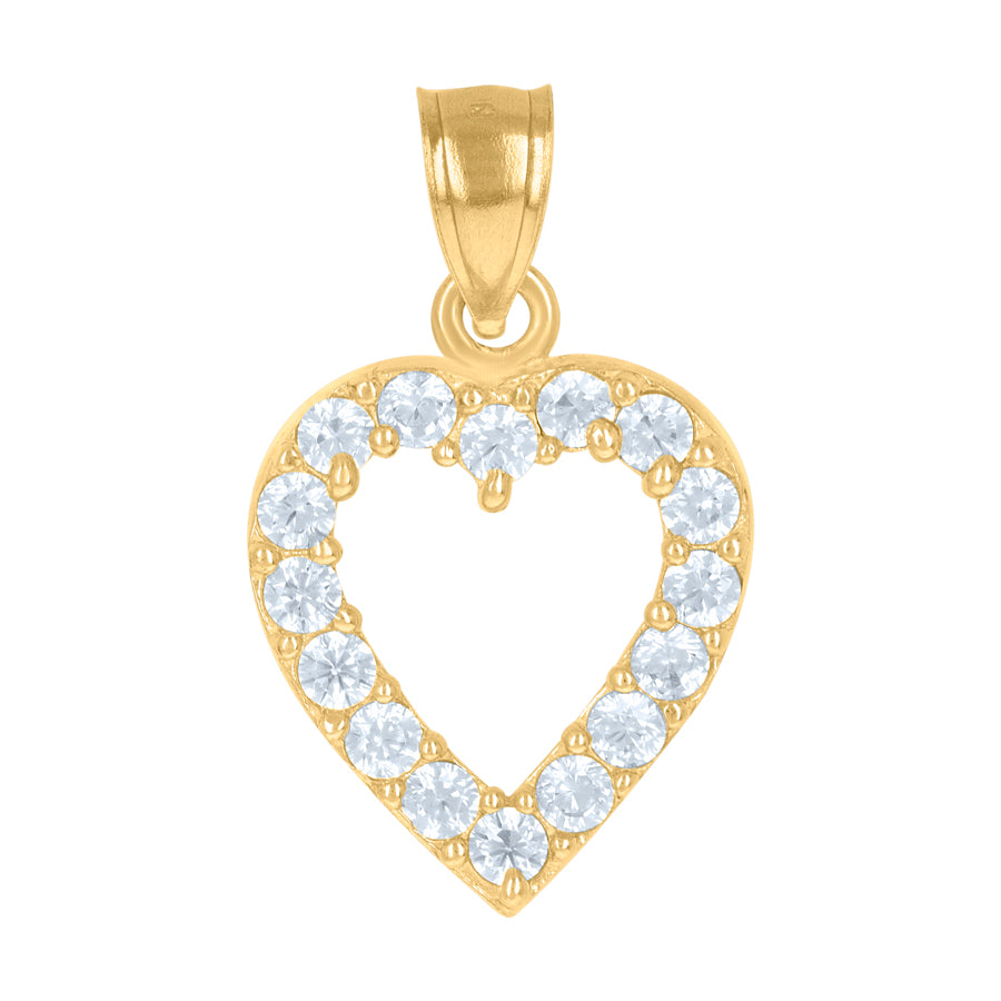 10Kt Gold Cz Pendant