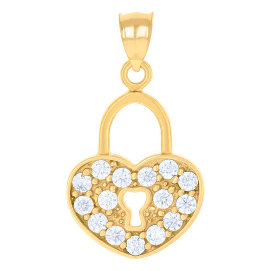 10Kt Gold Cz Pendant