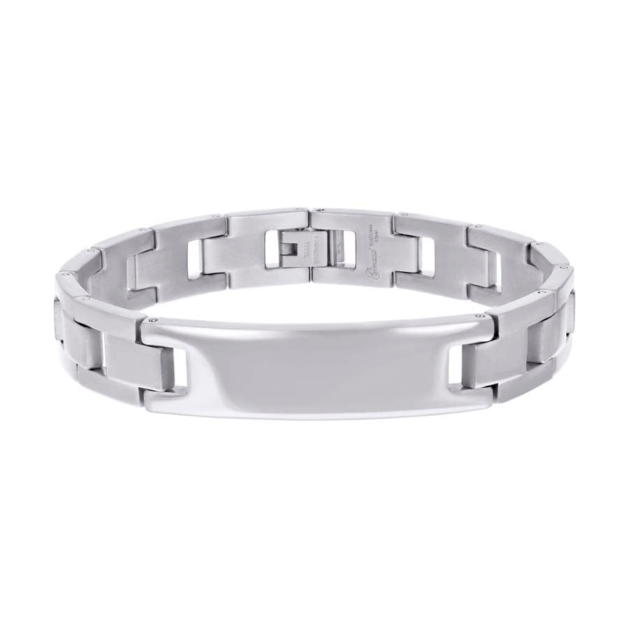 Stainless Id Bracelet 12mm-8.5"
