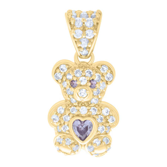 10Kt Gold Cz Pendant