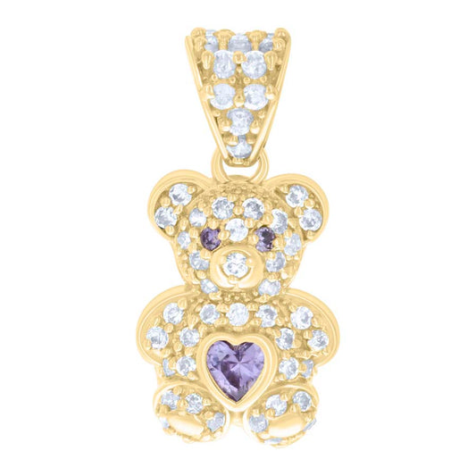 10Kt Gold Cz Pendant