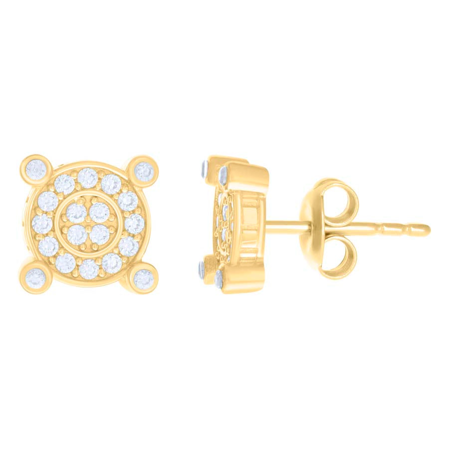 10Kt Gold Cz Earrings