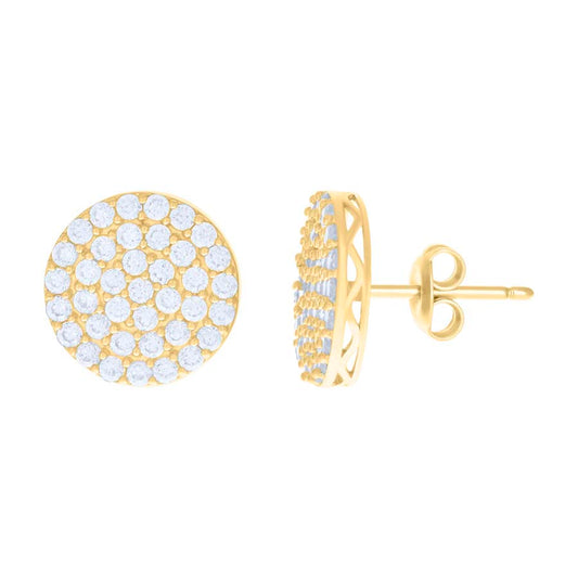 10Kt Gold Cz Earrings
