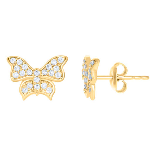 10Kt Gold Cz Earrings