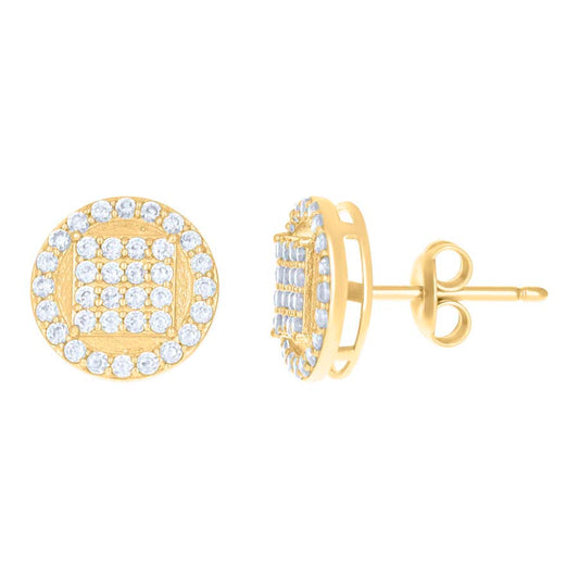 10Kt Gold Cz Earrings