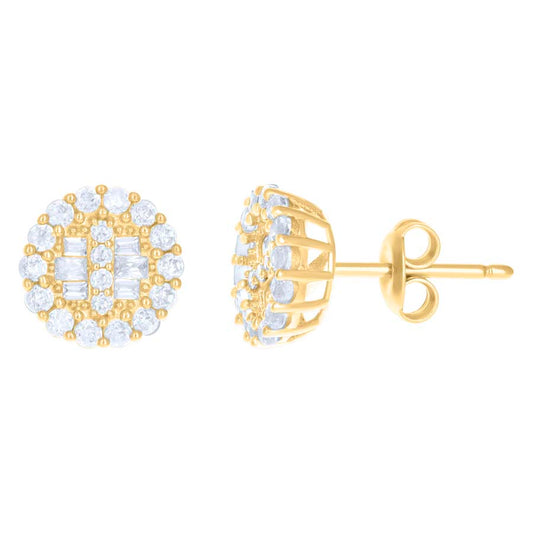 10Kt Gold Cz Earrings
