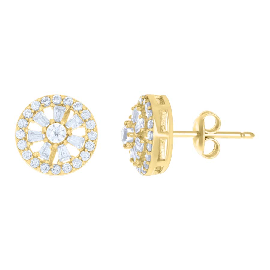 10Kt Gold Cz Earrings