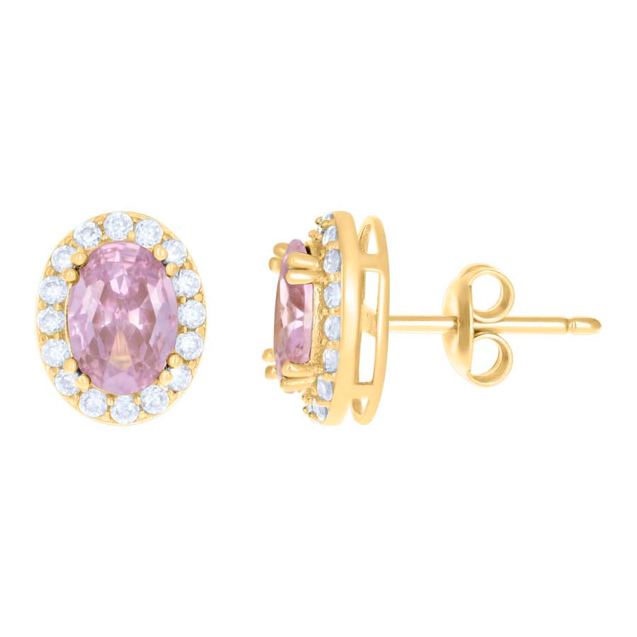 10Kt Gold Cz Earrings