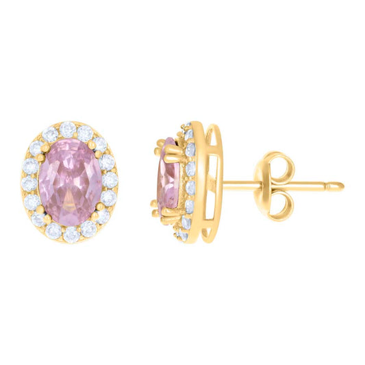 10Kt Gold Cz Earrings