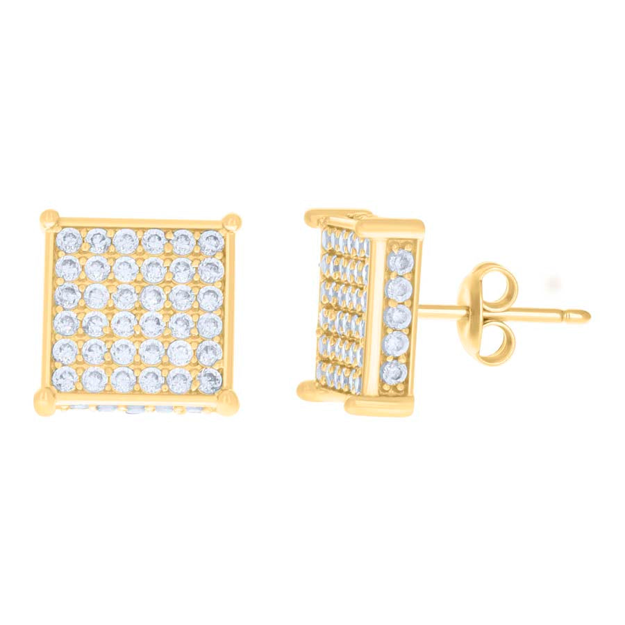 10Kt Gold Cz Earrings