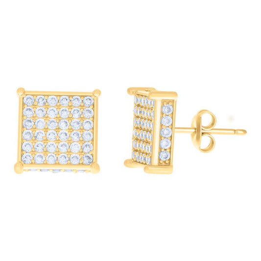 10Kt Gold Cz Earrings