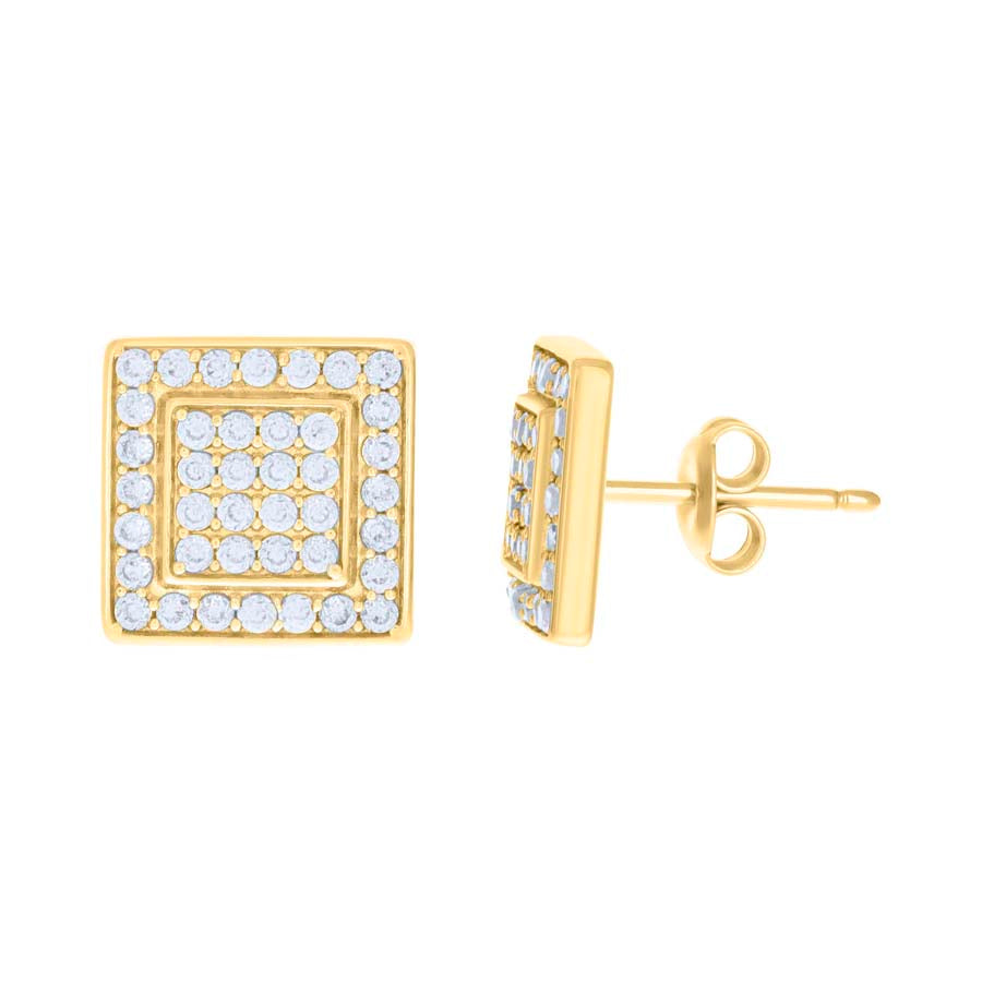 10Kt Gold Cz Earrings