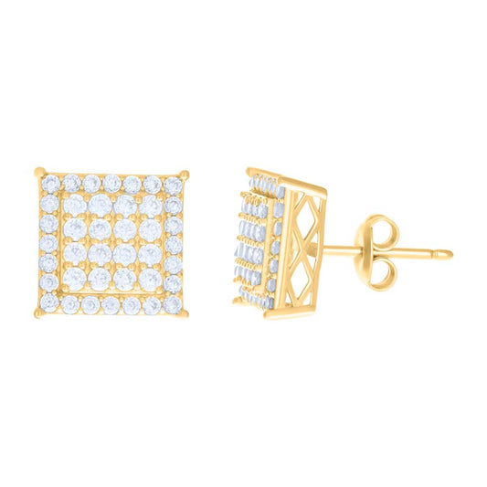 10Kt Gold Cz Earrings