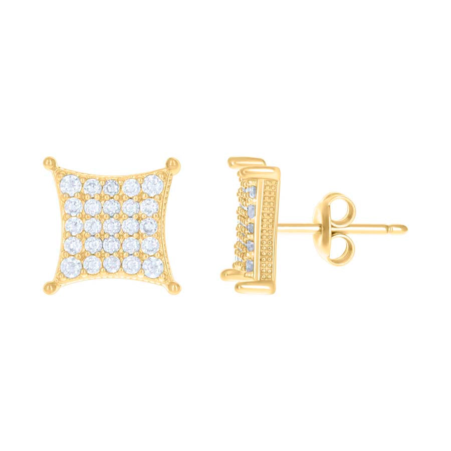 10Kt Gold Cz Earrings