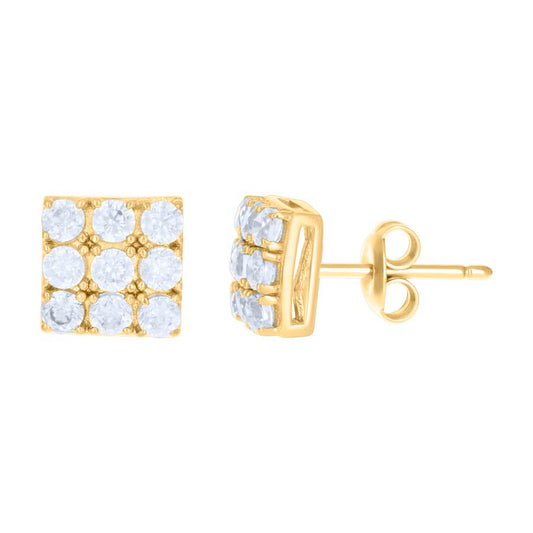 10Kt Gold Cz Earrings