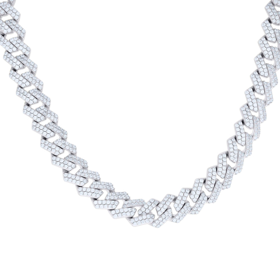 925 Sterling Silver Monaco 12mm Moissanite