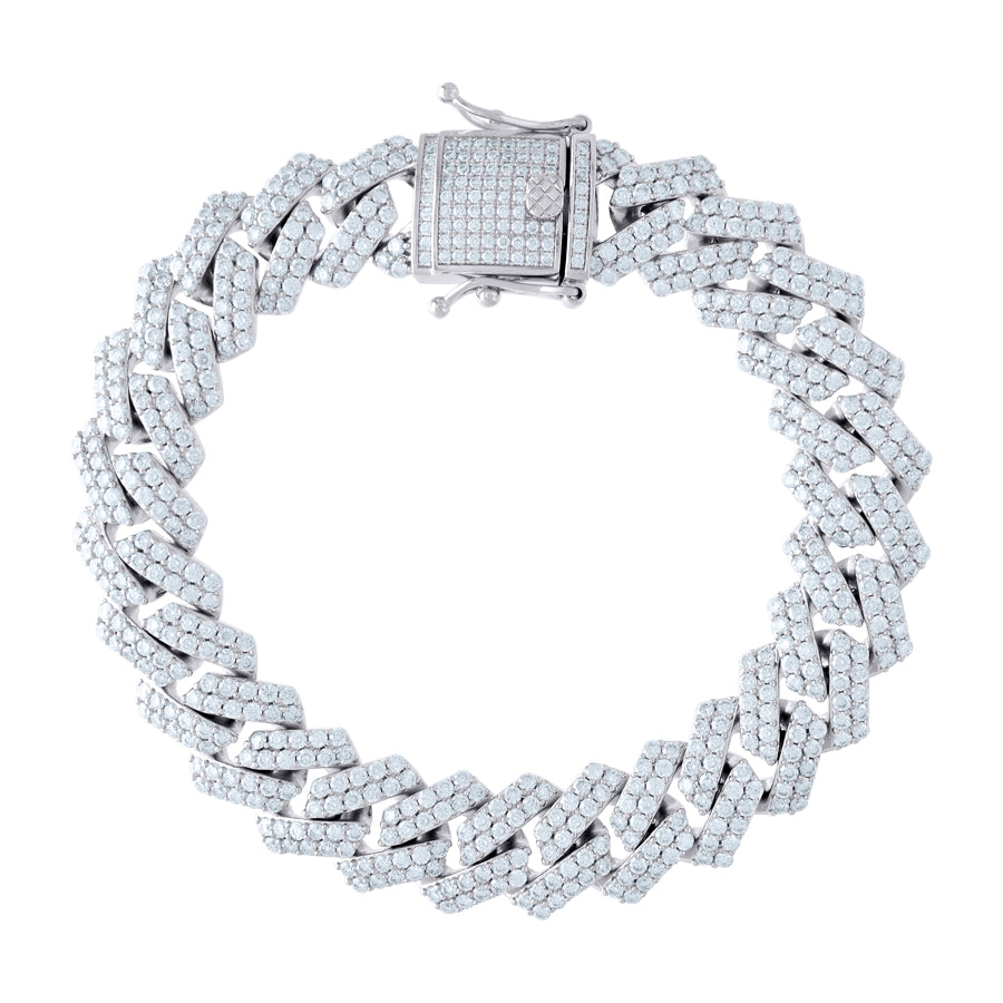 925 Sterling Silver Monaco 14mm Moissanite