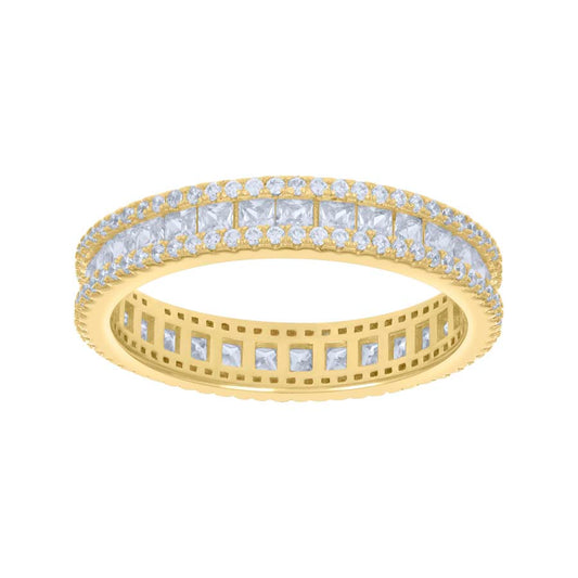 925 Sterling Silver Cz Ring S6-S10