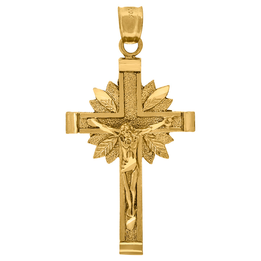 10Kt Cz Cross Charm
