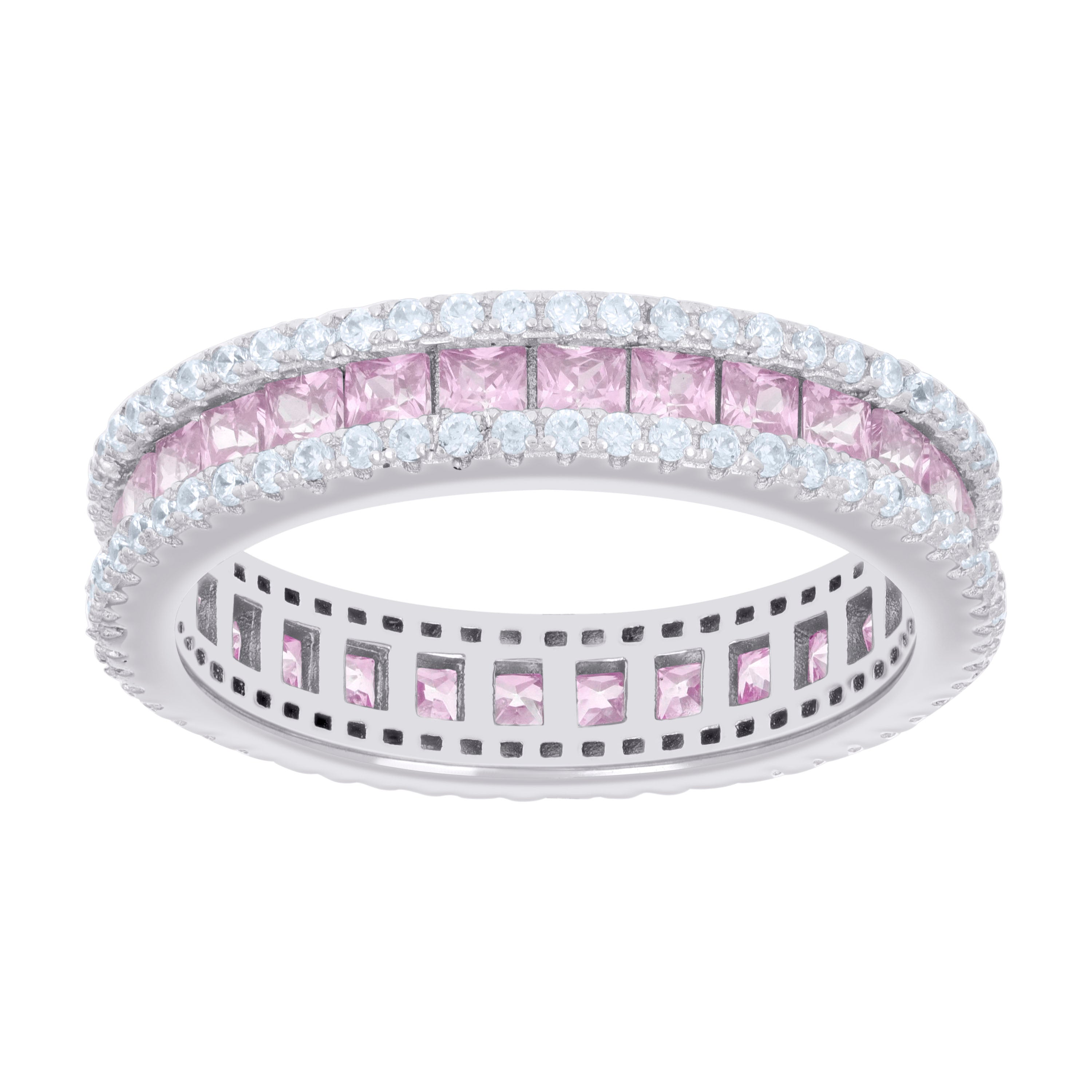 925 Sterling Silver Cz Ring S6-S9