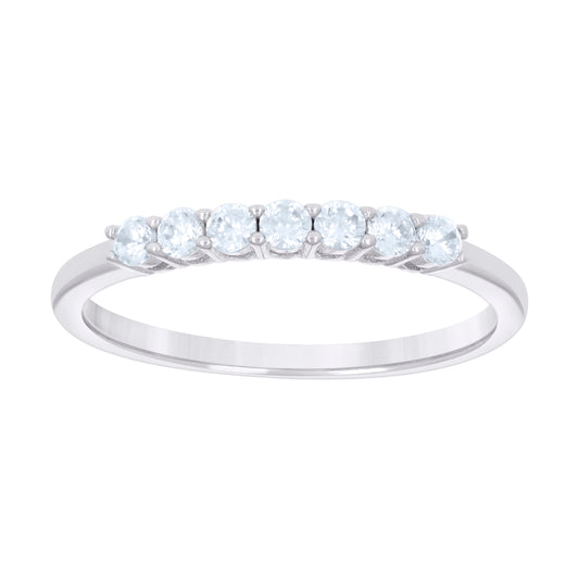 925 Sterling Silver Cz Ring 2Mm S5-S9