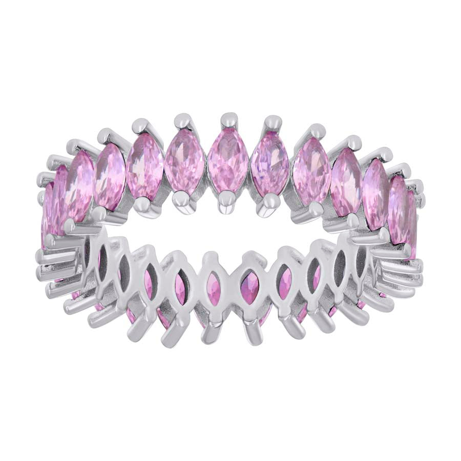 925 Sterling Silver Cz Ring S6-S9