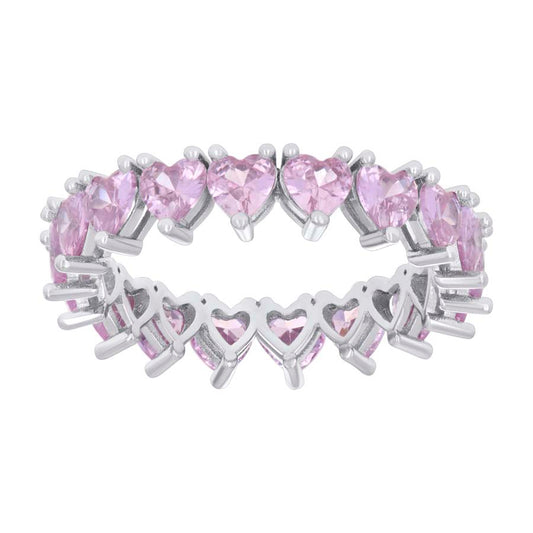 925 Sterling Silver Cz Ring S6-S10