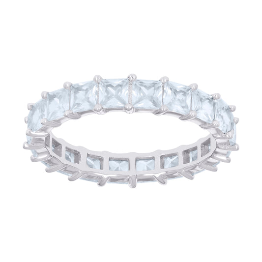 925 Sterling Silver Cz Ring S6-S10