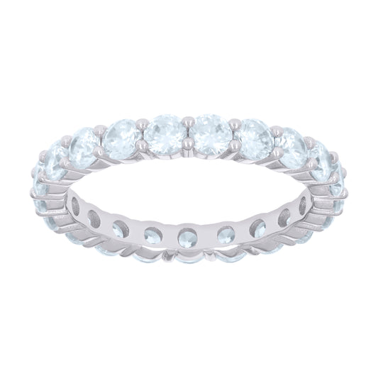 925 Sterling Silver Cz Ring S6-S10