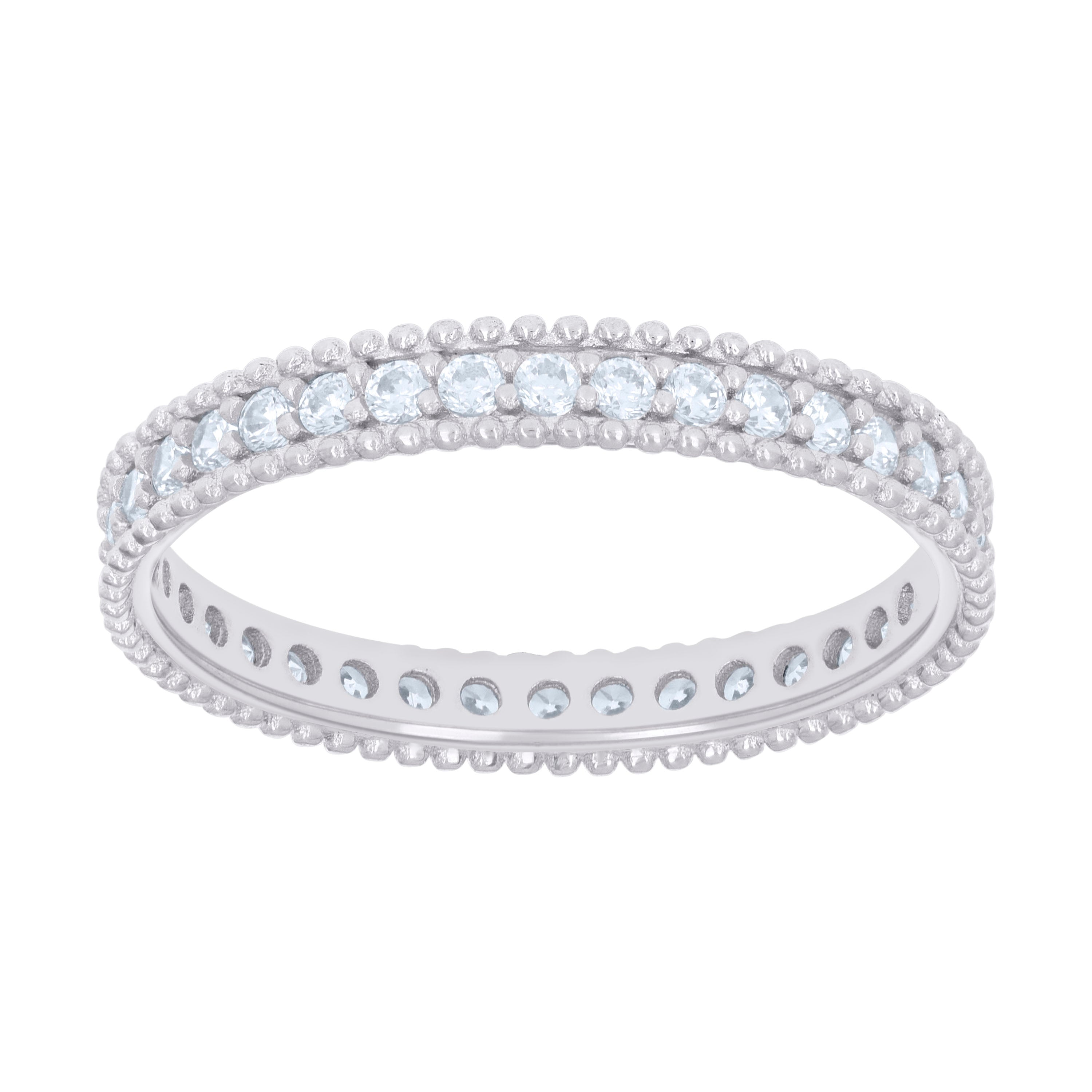 925 Sterling Silver Cz Ring S6-S9