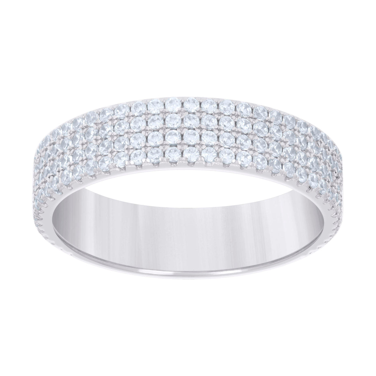 925 Sterling Silver Cz Ring S6-S10