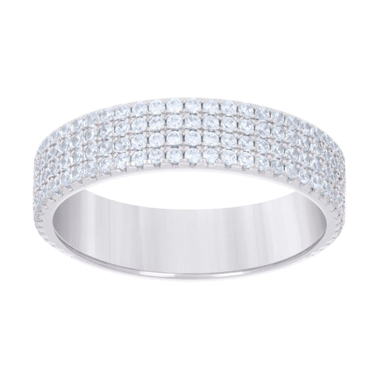 925 Sterling Silver Cz Ring S6-S10