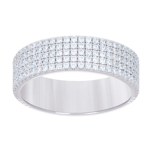 925 Sterling Silver Cz Ring S7-S12