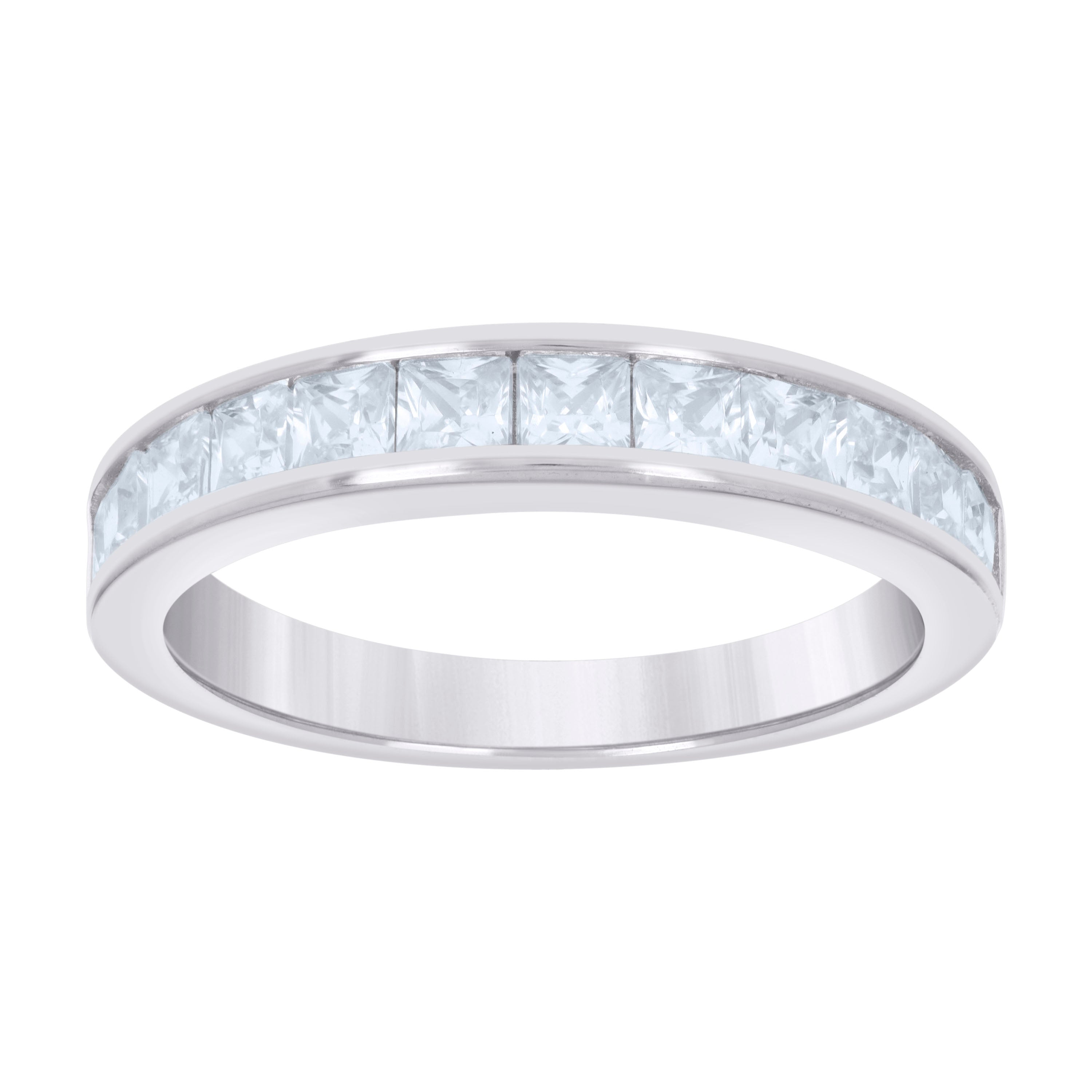 925 Sterling Silver Cz Ring S6-S10