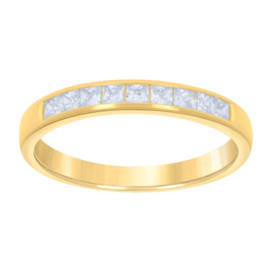 925 Sterling Silver Cz Ring S6-S10